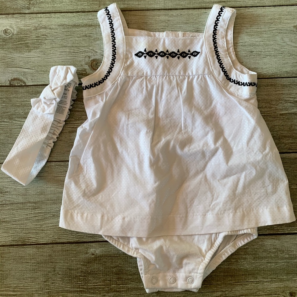 Infant dress and headband